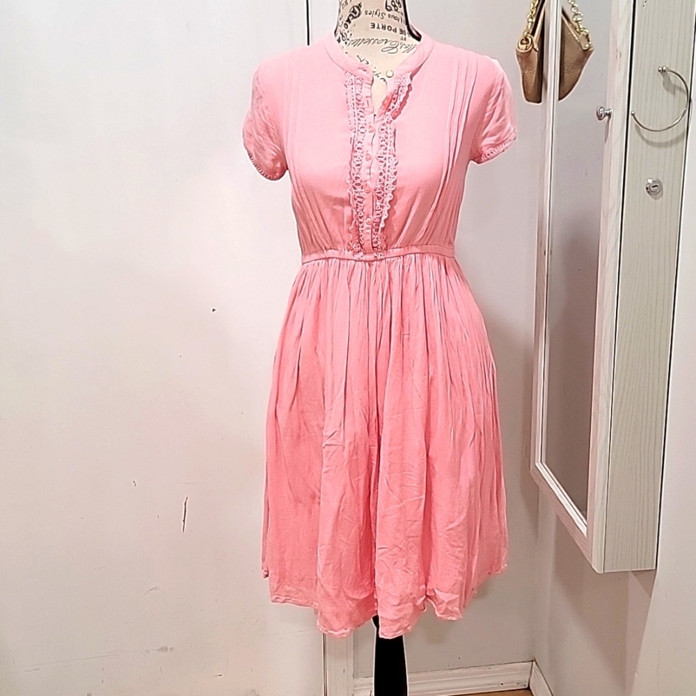 Cottagecore Style Chumbak Pink Dress Size X Small C137